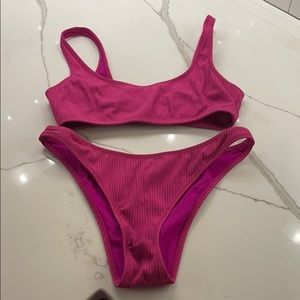 LA hearts swimsuit top XS bottoms S